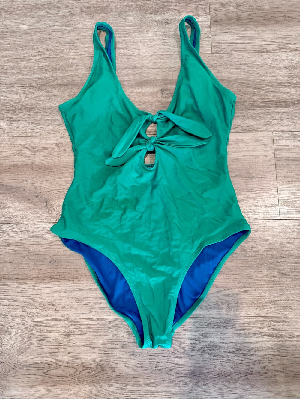 Old Navy Green One-Piece Swimsuit with Front Tie